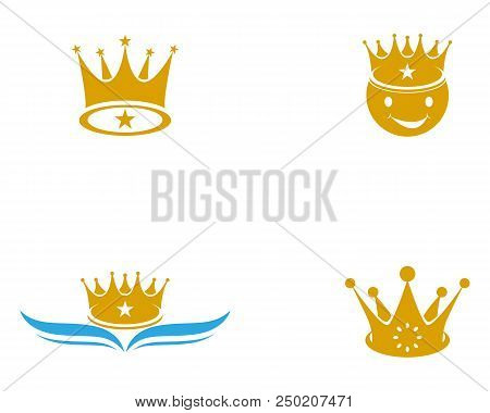 Crown Logo Template Vector Icon