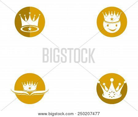 Crown Logo Template Vector Icon