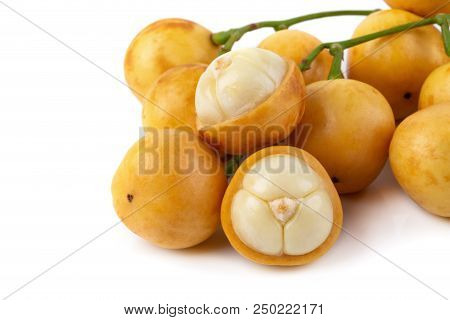 Rambeh Tropical Fruit Isolated On A White Background