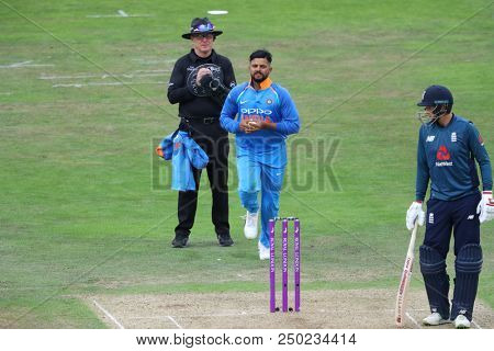 LEEDS, ENGLAND - JULY 17:  during the 3rd Royal London One day International match between England and India at Headingley Cricket Ground on July 17, 2018 in  England.  