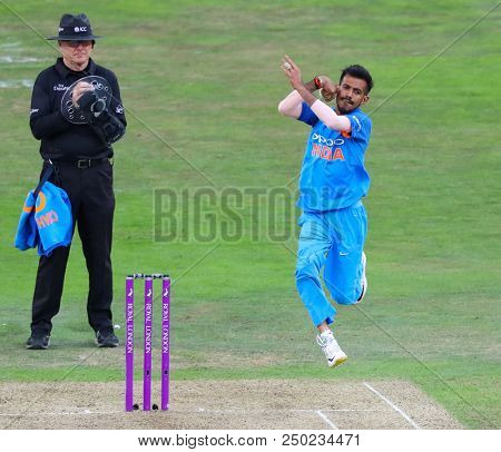 LEEDS, ENGLAND - JULY 17:  during the 3rd Royal London One day International match between England and India at Headingley Cricket Ground on July 17, 2018 in  England.  