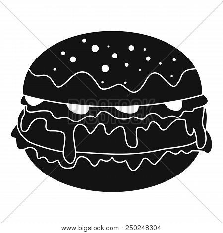 Cheeseburger Icon. Simple Illustration Of Cheeseburger Vector Icon For Web Design Isolated On White 