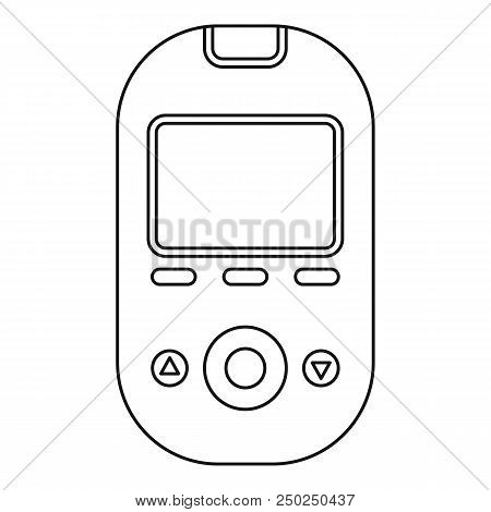 Glucometer Tool Icon. Outline Glucometer Tool Vector Icon For Web Design Isolated On White Backgroun