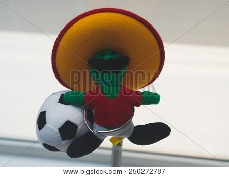 July 7, 2018, Moscow, Russia Official Mascot Fifa World Cup 1986 In Mexico  A Jalapeno Pepper Pique.