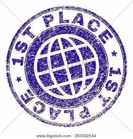 1st Place Stamp Print Vector &amp; Photo (Free Trial) | Bigstock