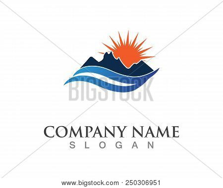 Mountain Logo Business Template Vector
Sunlight, Sunrise, Symbol,