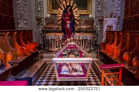 Interiors Of Duomo Church, Ragusa, Sicily, Italy