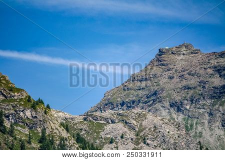 Panoramic View Of An Alpine Valley