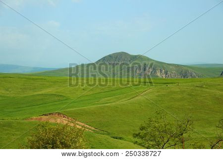 Mountain Landscape From Ismayilli Region Of Azerbaijan In Summer