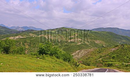 Mountain Landscape From Ismayilli Region Of Azerbaijan In Summer