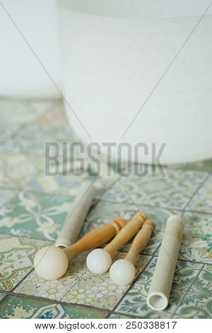 A Musical Instrument For Playing Religious Music In Shamanistic Or Buddhist Temples.