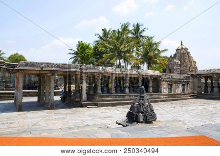 Soumyanayaki Temple Situated In The South West To Chennakeshava Temple. Belur, Karnataka, India.