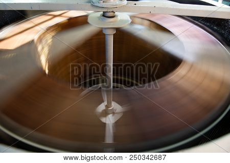 Honey Extractor With Honeycomb Wax With Honey Frame