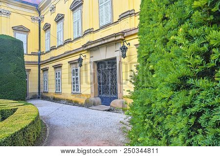 Buchlovice, Czech Republic - July 12, 2018: Chateau Buchlovice. Seclusion In Site Of Buchlovice Cast