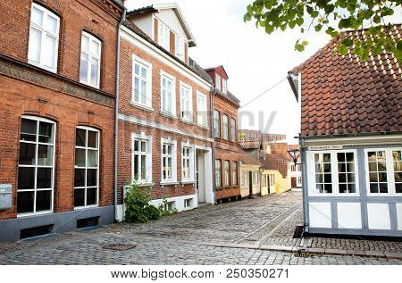 Old Town Of Odense, Denmark. 17 June 2018 - Odense, Denmark.