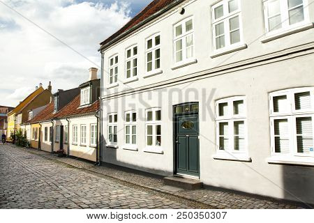 Old Town Of Odense, Denmark. 17 June 2018 - Odense, Denmark.