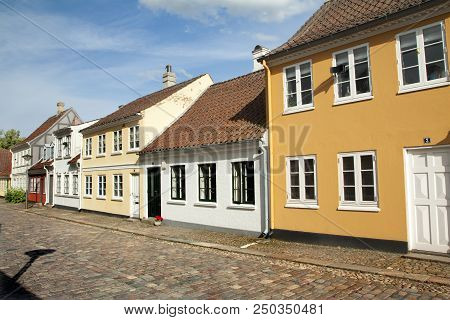 Old Town Of Odense, Denmark. 17 June 2018 - Odense, Denmark.