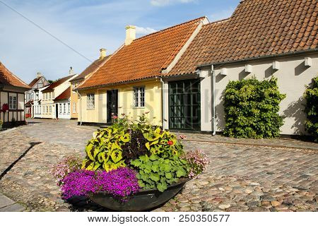 Old Town Of Odense, Denmark. 17 June 2018 - Odense, Denmark.