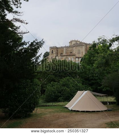 Grignan, France - July 16, 2018: Photography Showing The Castle Of Grignan. The Photography Was Take