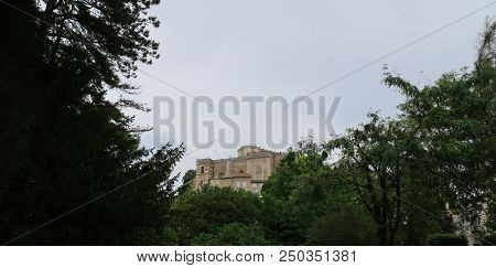 Photography Showing The Castle Of Grignan. The Photography Was Taken From The Small Village Of Grign