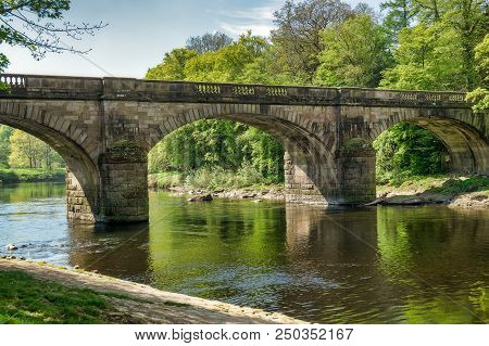 A Bridge Over The River Lune Near Lancaster.