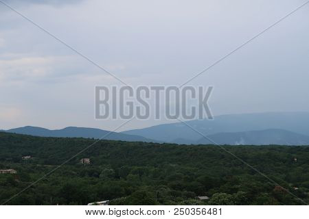 Photography Showing A The Village Of Grignan And Its Surrounding Area. The Photography Was Taken Fro