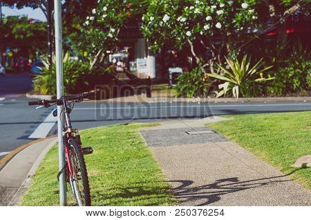 Gold Coast, Australia - January 7th, 2015: Detail Of Residential Streets In Surfers Paradise Near Te
