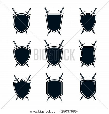 Abstract Flower Shape Logo Design Vector Set
