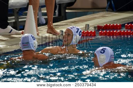 Budapest, Hungary - Jul 25, 2017.  Varga Denes (10) Hungarian Waterpolo Player. Fina Waterpolo World