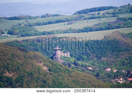 View Of Somoska Castle In Slovakia, Europe