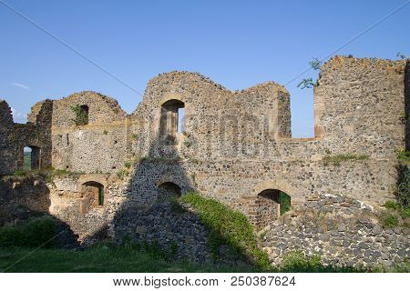 Ruins Of Somoska Castle In Slovakia, Europe