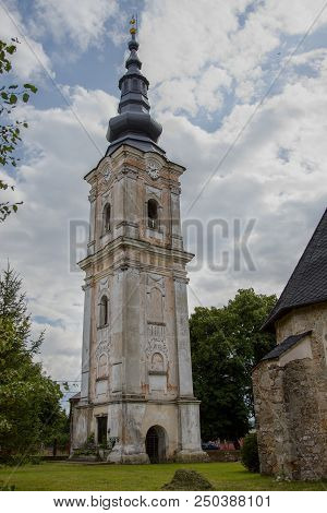 Gothic Church In Plesivec In Slovakia, Europe
