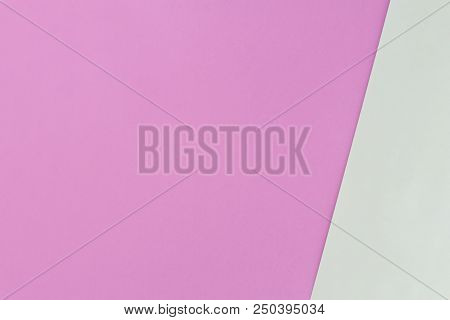 Abstract Geometric Bright Double Pastel Color Flat Lay Paper Background Consisting Of 2 Shades - Lig
