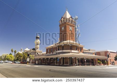 Broken Hill, New South Wales, Australia, March 2018 - Post Office And Clock Tower In Argent Street I
