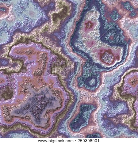 Illustration Of Layered Rock With Vein Of Ferric