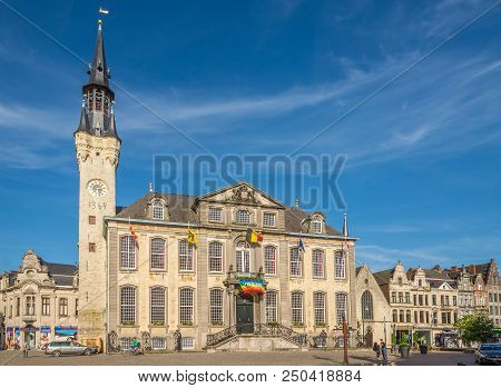 Lier,belgium - May 17,2018 - View At The Town Hall In Lier. Lier Is A Municipality Located In The Be