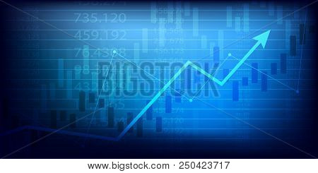 Business Candle Stick Graph Chart Of Stock Market Investment Trading . Bullish Point, Trend Of Graph