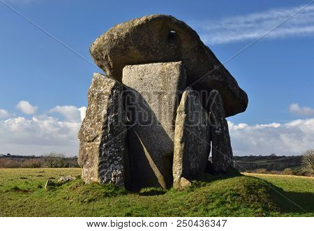 The Trevethy Quoit Near St. Cleer, Cornwall