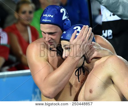 Budapest, Hungary - Jul 27, 2017. Torok Bela (2) And Manhercz Krisztian (3) In The Semifinal. Fina W