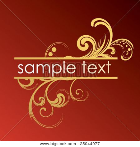 golden floral frame