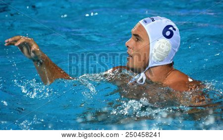 Budapest, Hungary - Jul 29, 2017.  Hosnyanszky Norbert (hun) Playing Against Croatia In The Final. F