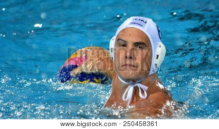 Budapest, Hungary - Jul 29, 2017.  Hosnyanszky Norbert (hun) Playing Against Croatia In The Final. F