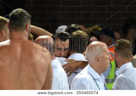 Budapest, Hungary - Jul 27, 2017. Sad Hungarian Team (gor-nagy Miklos 8) After Losing In The Final A