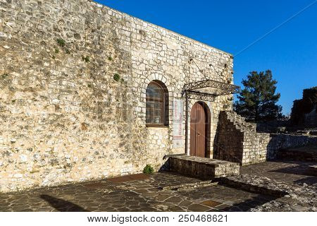 Ioannina, Greece - December 27, 2014: Amazing Sunset View Of Castle Of Ioannina, Epirus, Greece