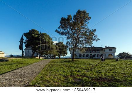 Ioannina, Greece - December 27, 2014: Amazing Sunset View Of Byzantine Museum In Castle Of Ioannina,