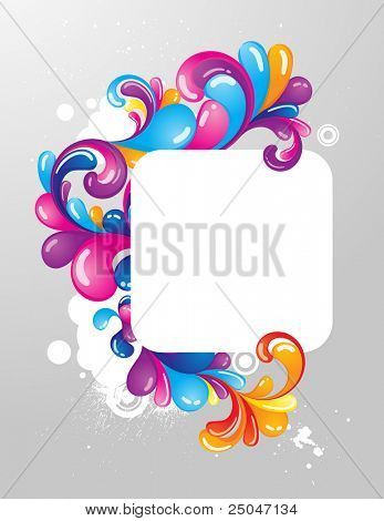 Colorful frame for your message