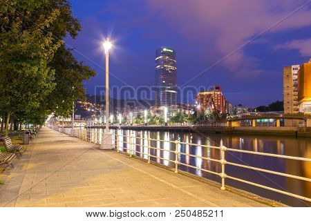 Landscape Of Bilbao, The River Nervion.