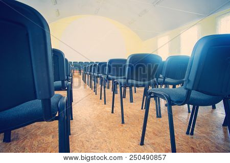 Chairs In The Empty Room For Performances