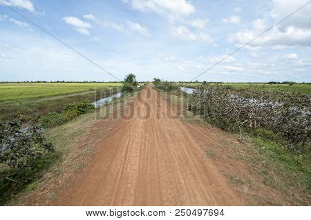 Cambodia Kampong Thom Agriculture Water Canal