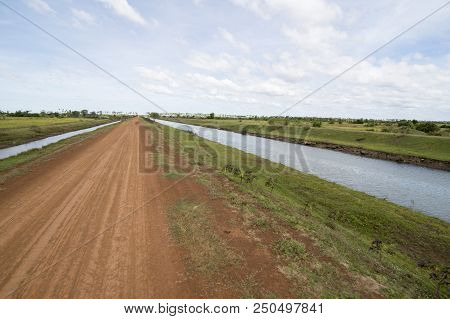 Cambodia Kampong Thom Agriculture Water Canal